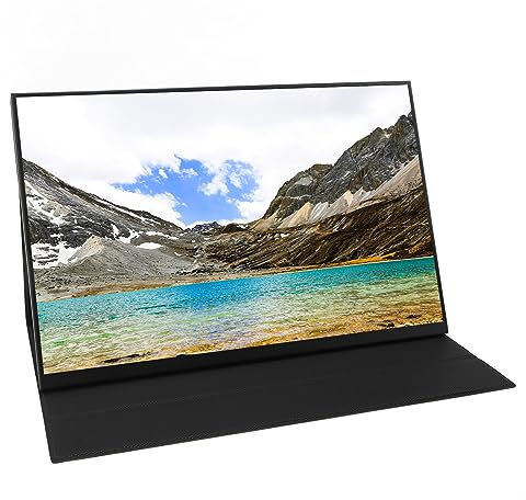 Pantalla de Monitor Portátil 2K, Pantalla HD IPS de 18 Pulgadas Soporte de Monitor HDR Tipo C Integrado, 144 Hz, Vista Completa de 178 °, para Consolas de Juegos,