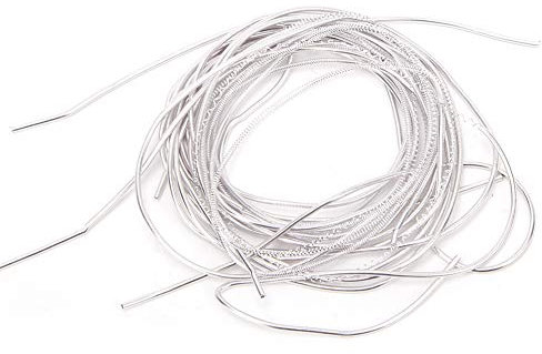 Französischer Bullion-Draht, Stickerei, Französischer Draht, Cannetille, Französischer Draht für die Schmuckherstellung, Stickgarn, Kupferdraht, Nähen, Nähen, Glänzend, 1,5 Mm