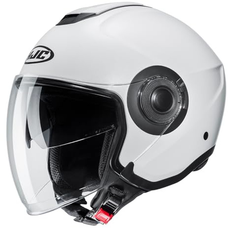 HJC, Casque Moto Jet i40N Semi Mat Blanc, M