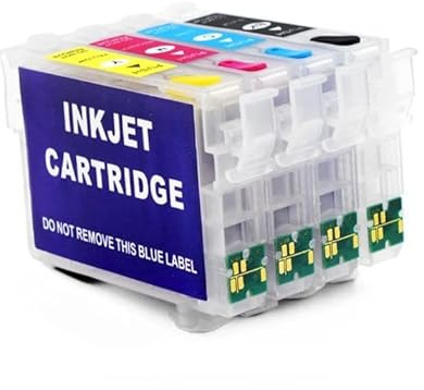 Wiederbefüllbare Tintenpatronen kompatibel mit Epson 604, 604 XL mit Auto-Reset-Chips für Workforce WF-2910 WF-2930 WF-2935 WF-2950