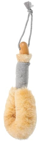 Beaupretty Cepillo Exfoliante Espalda de Ducha Mango Largo de Madera para Mejorar Circulación y Cuerda de Algodón y Antideslizante y Reducir Baño