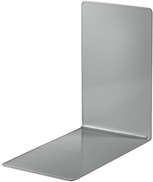 Papiertiger Buchstützen 85x140x140mm grau, 1 Paar | Für Bücher, Zeitschriften, Ordner und Ringbücher