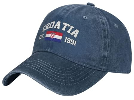 Trucker Baseballcap Kroatien Flagge Sonnenblende Mütze Verstellbare Schirmmütze Basecap Baumwolle Freizeit Basecap Für Auf Reisen, Teenager, Running