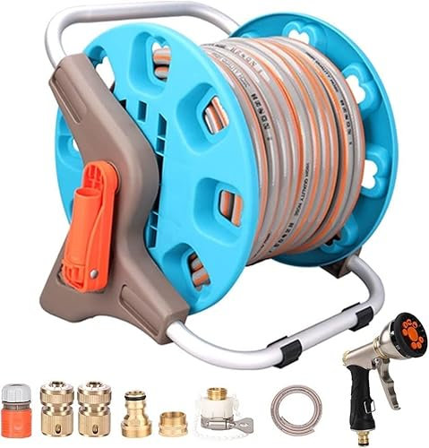 Tragbarer Schlauchaufroller, Gartenschlauchwagen, Aufbewahrungshalter For Gartenschläuche For Gärten, Rasenflächen, Gehwege Und Hinterhöfe, Wickelwerkzeug For Wasserrohrständer Im Außenbereich(30M Wat