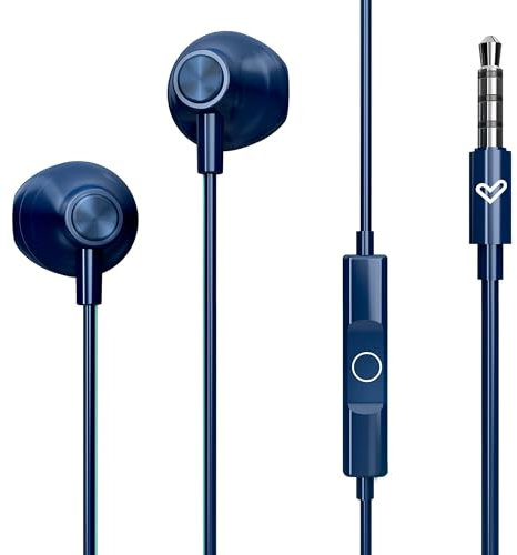 Energy Sistem EasyPods – Auriculares con Cable (micrófono, Voice Assistant, Controlador de reproducción, Comfi-fit)