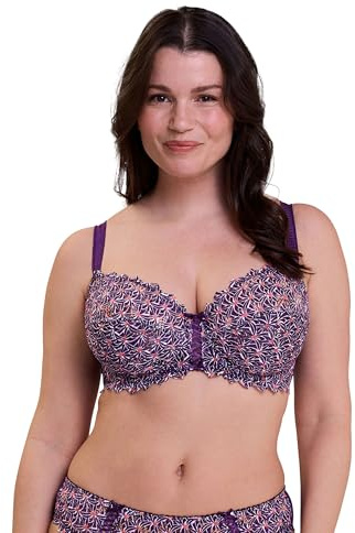Sans Complexe - Modèle Arum Mosaic - Soutien-Gorge - Femme - 105F - Imprimé Graphic Mûre