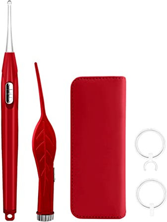 INFYDAY Produits d'élimination du cérumen Outils d'élimination du cérumen avec lumière et loupe Kit de Nettoyage visuel des Cure-Oreilles pour adul