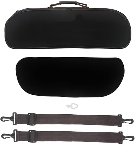 Geigenkasten 4/4-Geigenkoffer Oxford-Stoff Kompressionsfest Leichter Violin-Rucksack Mit Hygrometer(Silver lock)