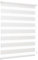 Sekey Double Roller Blind Klemmfix No Drilling for Windows Double Roller Blind 80 cm Wide Duo Roller Blind Sun Protection 80 x 100 cm Linen