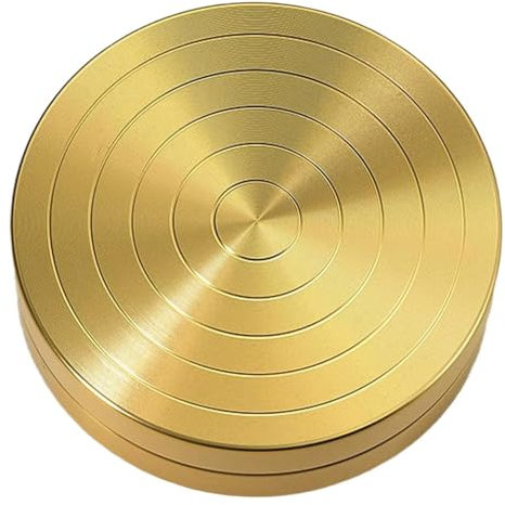 Wisboey rutschfeste Trainings-Disk für Eiskunstläufer, Turner, Eiskunstlauf-Drehtrainingsbrett für Eisläufer, Turner und Cheerleader, Professionelles Tanz-Drehbrett für Kinder und Erwachsene, Gold