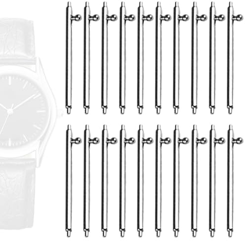 XENQITO 20 perni a molla a sgancio rapido, in acciaio inox, perno da 22 mm per cinturino orologio, pinze per asta a molla per cinturino orologio, Kit perno a cambio