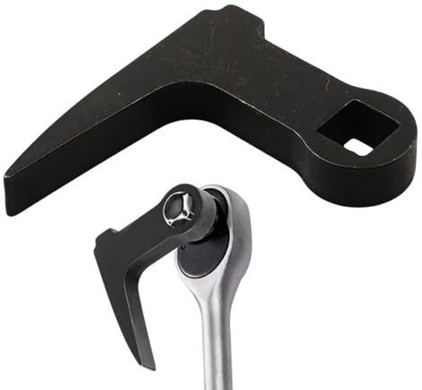 Hitburu Crowbar Adapter Head | Ratchet Pry Bar Adapter | Heavy-Duty L-Shape Half Shaft Removal for Automotive Repair Garage Maintenance Home Mechanical Work