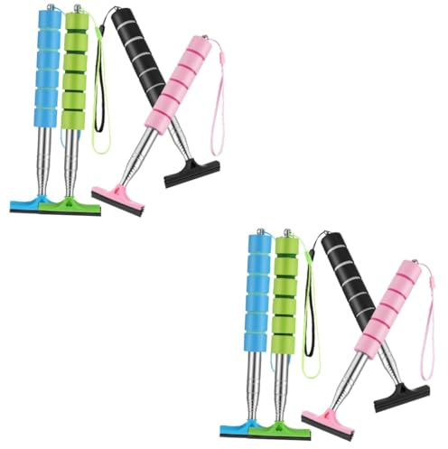 PRETYZOOM 8 pcs Retractable Car Side Mirror Squeegees Adjustable Handheld Window Wipers for Cars Trucks Boats Rvs Portable Water Removal Tool for Clear Vision
