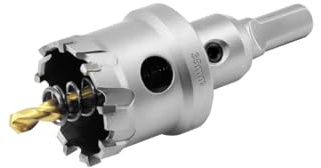 Aohhy 35mm Lochsäge Hartmetall Bohrer, Professional TCT Metall Bohrer für Edelstahl, Kunststoff, Messing, Eisen, Aluminium