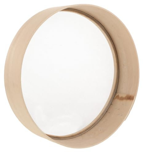 Amosfun Madera Cedazo para Acero Inoxidable Portátil de Harina Sal y Cacao