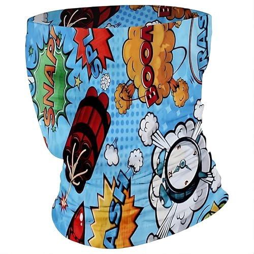 VERY IMPORTANT RUNNER – Scaldacollo Sportivo Multifunzionale – Materiale Riciclato, Leggero e Traspirante, 47×25 cm e 33 g – Running Ciclismo Trekking Moto (Fumetti)