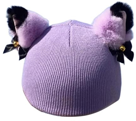 KiBcsLic Cat Ear Snow Ski Helmet Cover Decor Animal Helmet Cover Multisport Helmet Cover Winter Headgear for Skateboard Snowboard Bike Ski Helmet