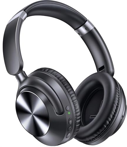 CAPOXO Over Ear Kopfhörer Bluetooth mit ANC -35dB, 100H Akku, 5 Min Schnellladung für 10H, Hi-Res Audio, Bluetooth 5.4, ENC Mikrofon, Leicht 239g, Faltbar, Kabel & Kabellos Noise Cancelling Headphones