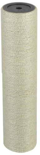 sephironlbb Katzen-Kratzbaum aus natürlichem Sisal beige mit 35 cm Höhe und 8 cm Durchmesser, Kratztonne und Kratzsäule für Krallenpflege und Klettern, stabiles Kratzmöbel für Wohnzimmer und Wohnung