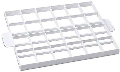 STÄDTER Kucheneinteiler & Teigschneider für 24 oder 30 Stücke, lebensmittelechter Kunststoff, spülmaschinengeeignet, beidseitig nutzbar