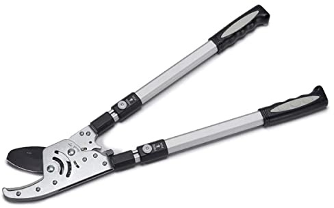 Tree Trimmer Loppers - Double Ratcheting Anvil Lopper - Extendable 26 - 40 Long Handles - Loppers for Tree Trimming Heavy Duty by Kings County Tools