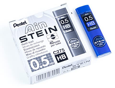 Pentel C275-HBO Ain Stein Feinmine, Strichstärke 0.5 mm, Härtegrad HB 12er pack (12 x 40)