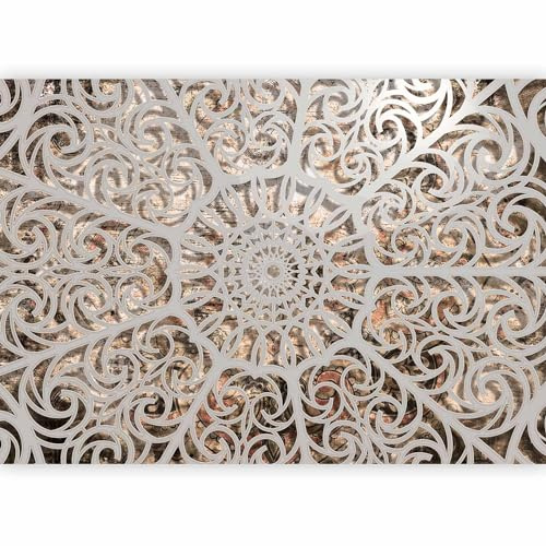 murando Fotomurales 400x280 cm XXL Papel pintado tejido no tejido Decoración de Pared decorativos Murales moderna Diseno Fotográfico Mandala Oriente Abstraccion 3D f-a-0583-a-a