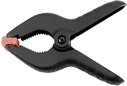 kwb Mini pince à ressort 60 mm, largeur de serrage 20 mm, force de ressort élevée pour les travaux de collage et d'encollage, pince à ressort pour agrafer et maintenir, couleur aléatoire