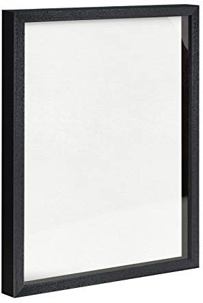 Objektrahmen 1,5 cm tiefer Bilderrahmen aus Massivholz VARIO36 inkl. Gratis Zugabe 70x90 cm Schwarz matt (lackiert)