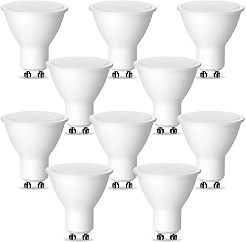 Kwazar Luminaire 10 Stück GU10 LED Lampen 4W, 320 Lumen, Neutralweiß 4000K, 120° Strahlwinkel, Ersetzt 45W Halogenlampen, Reflektorlampen für Decken- und Akzentbeleuchtung