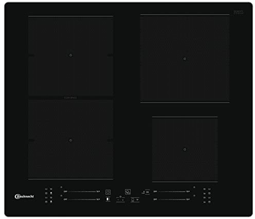 Bauknecht BS 3960F AL Induktions Kochfeld / 60 cm/Flexi Space - Flexible Kochzonen/Active Heat – Professionelles Kochen/My Menu – 4 Automatik-Funktionen/Einfache Bedienung