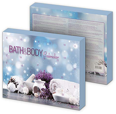 itenga Adventskalender für Frauen Bath and Body I gefüllt I 24 Überraschungen PflegepodukteI Perfekter Begleiter während der Vorweihnachtszeit für Frauen