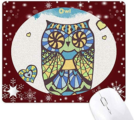 l'amour des décorations tapis de souris en hiver flocon de neige