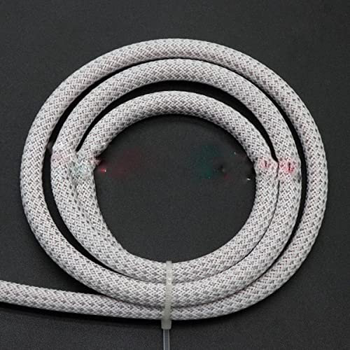 CTLH20 1/5/10M New Tight PET Braided Sleeve 2 4 6 8 10 12 14 16 20 25 30 mm Hochdichter isolierter Kabelschutz, erweiterbarer Mantel, weißes Splitter, 12 mm, 10 Meter