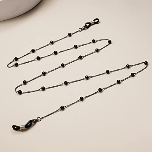 Brillenkette Mode Brillenkette Für Damen Perle Sonnenbrille Kordeln Lanyard Metallseil Brillenzubehör 01