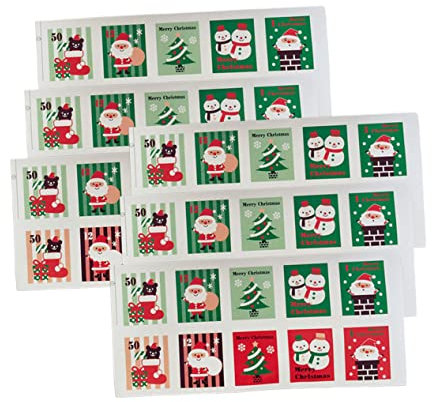 MAGICLULU Dekorative Aufkleberpackung 100 Stück Weihnachts-versiegelungsaufkleber für Die Inneneinrichtung Verpackung