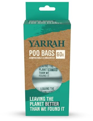 Yarrah Hundekotbeutel - Kompostierbar 4Rollen je 15 Beutel (24er Pack)