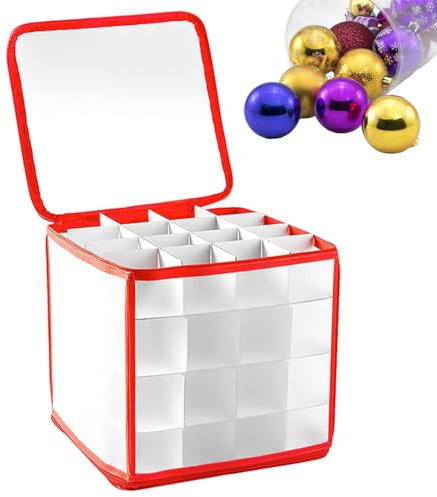 Shuangliao Weihnachtskugeln Box, Aufbewahrungsbox Für Weihnachtskugeln, Weihnachtskugeln Aufbewahrung, Aufbewahrungsbox Für 64 Christbaumkugeln, Zur Aufbewahrung Von Christbaumschmuck