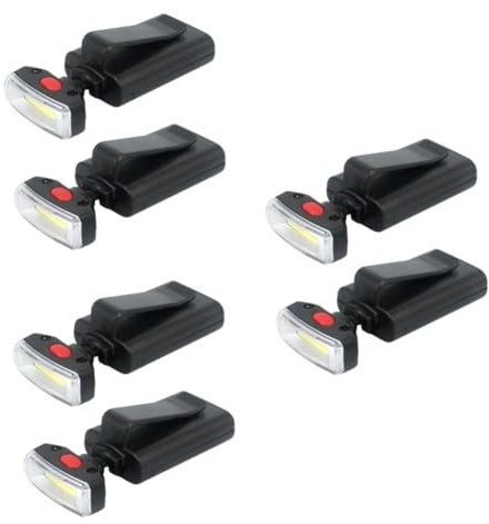 DOITOOL 6 Stk Läufer Nachtlichter Camping-stirnlampe Nachtlicht Im Freien Batterie Geführt Im Freien Geführt Gehendes Nachtlicht Led-clip-licht Led-lauflampe Reflektierend Rucksack
