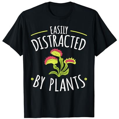 Easily Distracted By Carnivorous Plants - Venus Fly Trap T-Shirt