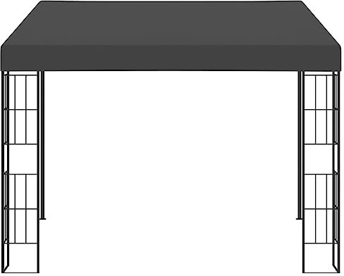 Kangmusi Wand-Pavillon 3x3 m Anthrazit Stoff, kangmusi47990