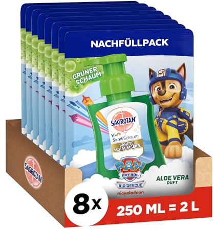 Sagrotan Kids Schaumseife Nachfüller Aloe Vera 8x250ml
