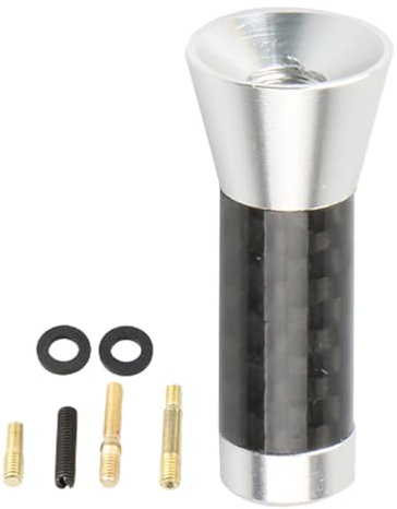 Antena AM FM para automóvil, antena de techo para automóvil,Antena para parabrisas de coche de 3,5 cm | Antena de parabrisas de coche de metal, antena de diseño de coche de fibra de carbono para acces