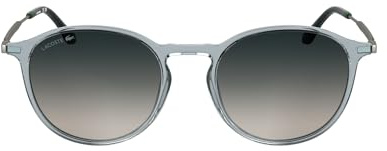 Lacoste Unisex Adult Sunglasses L6061S - Tranparent Light Grey with Blue Light Rose Gradient Lens