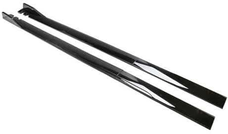 WXJFFF Auto Minigonne Laterali per Audi A3 8P Hatchback 2008 2009 2010 2011 2012 2013, Gonna Laterali Estensioni AntiGraffio Anti Collisione Pedane Protezione Accessori,GlossyBlack-A