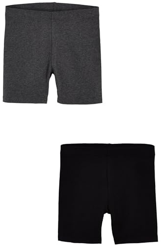 NEXT Äldre flickor 2-pack cykelshorts Black/Grey Marl 152