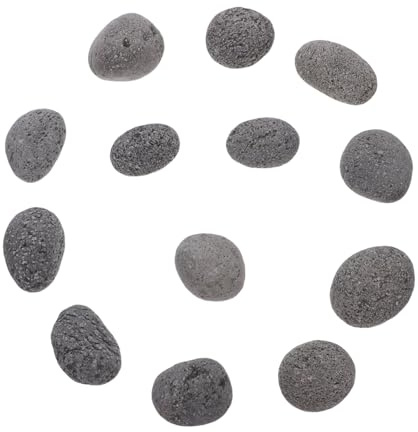 AKOOSY Pietre Vulcaniche per Braciere Riutilizzabili 1 kg, Rocce Decorative Naturali in Roccia Vulcanica per Stufa e Barbecue da Esterno, Riscaldamento Prolungato per Patio e Giardino