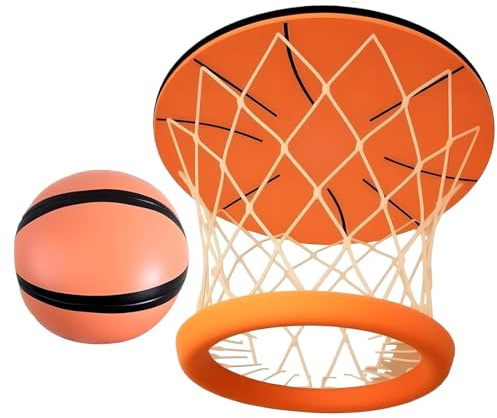 Basketballkorb für Zimmer – Sportspiele mit Netzball, Faltbarer Basketballkorb für Kinder | Ideal für, Mädchen, Teenager, Erwachsene, Familien, Zuhause, Schlafzimmer