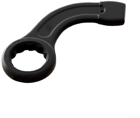 Clé à pipe | Poignée incurvée robuste | Construction en acier à haute teneur en carbone | Dureté HRC62 | Finition carbonisée résistante à la rouille | Pour outils de réparation automobile (36 mm)