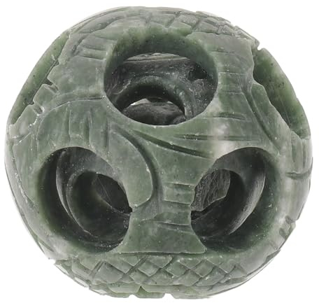 STOBAZA Bola Feng Shui de Piedra Natural Giratoria Diseño Vintage y Taladro Preciso para Decoración de Sala de Estar